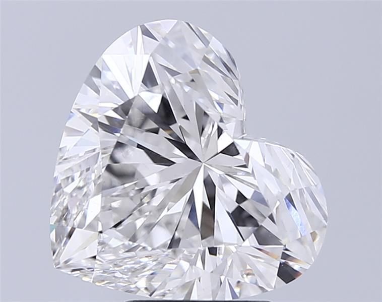 5.52ct F VS1 Rare Carat Ideal Cut Heart Lab Grown Diamond