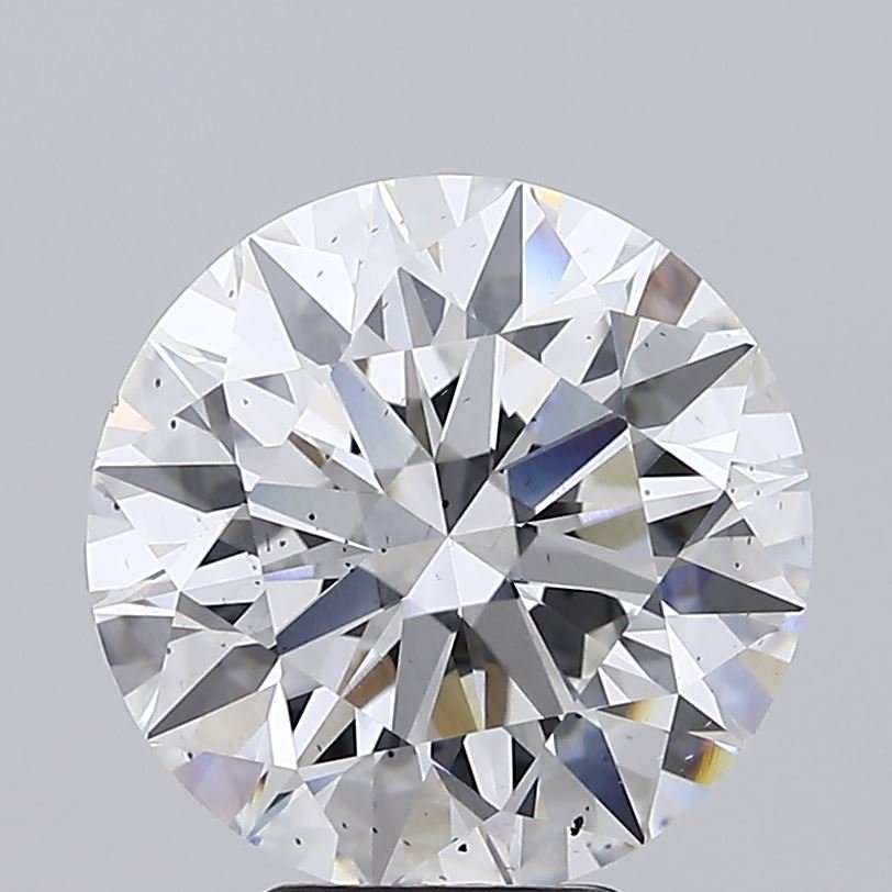 6.02ct F SI1 Rare Carat Ideal Cut Round Lab Grown Diamond