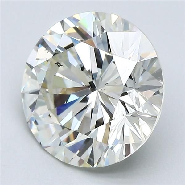 3.08ct K SI1 Very Good Cut Round Diamond