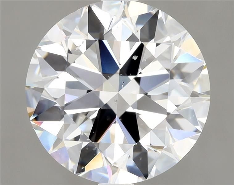 3.01ct E SI2 Rare Carat Ideal Cut Round Diamond