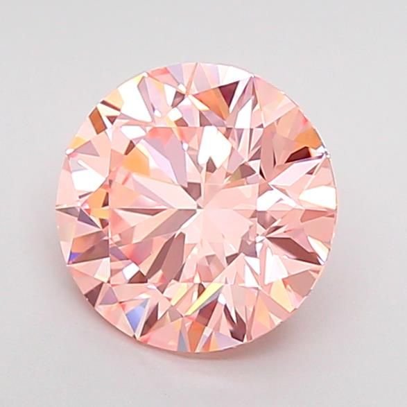 1.57 Ct. Fancy Intense Pink Round Lab Diamond