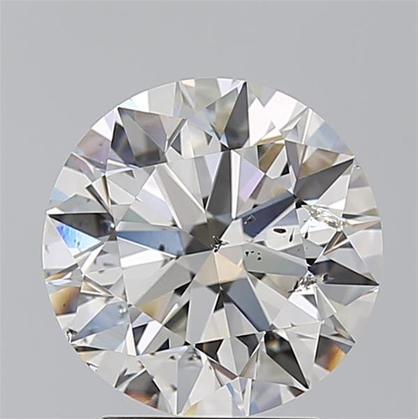 3.01ct H SI2 Rare Carat Ideal Cut Round Diamond
