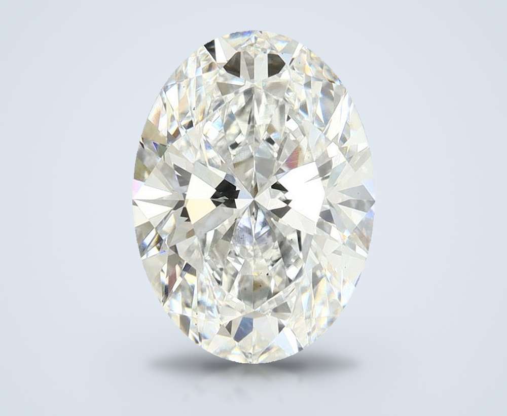 7.66 Carat Oval Lab Diamond