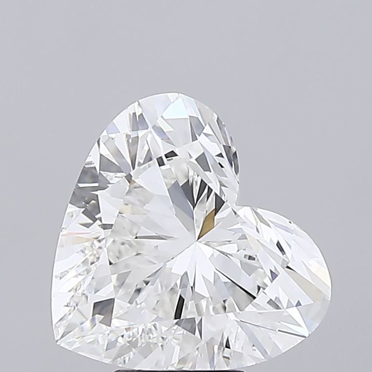 5.54ct F VVS2 Rare Carat Ideal Cut Heart Lab Grown Diamond