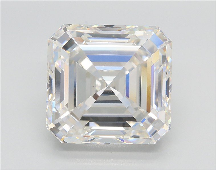 10.55ct F VS1 Rare Carat Ideal Cut Asscher Lab Grown Diamond