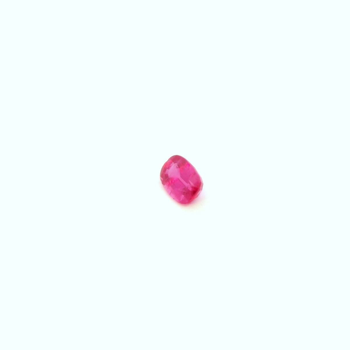 1.42 Carat Red Cushion Ruby