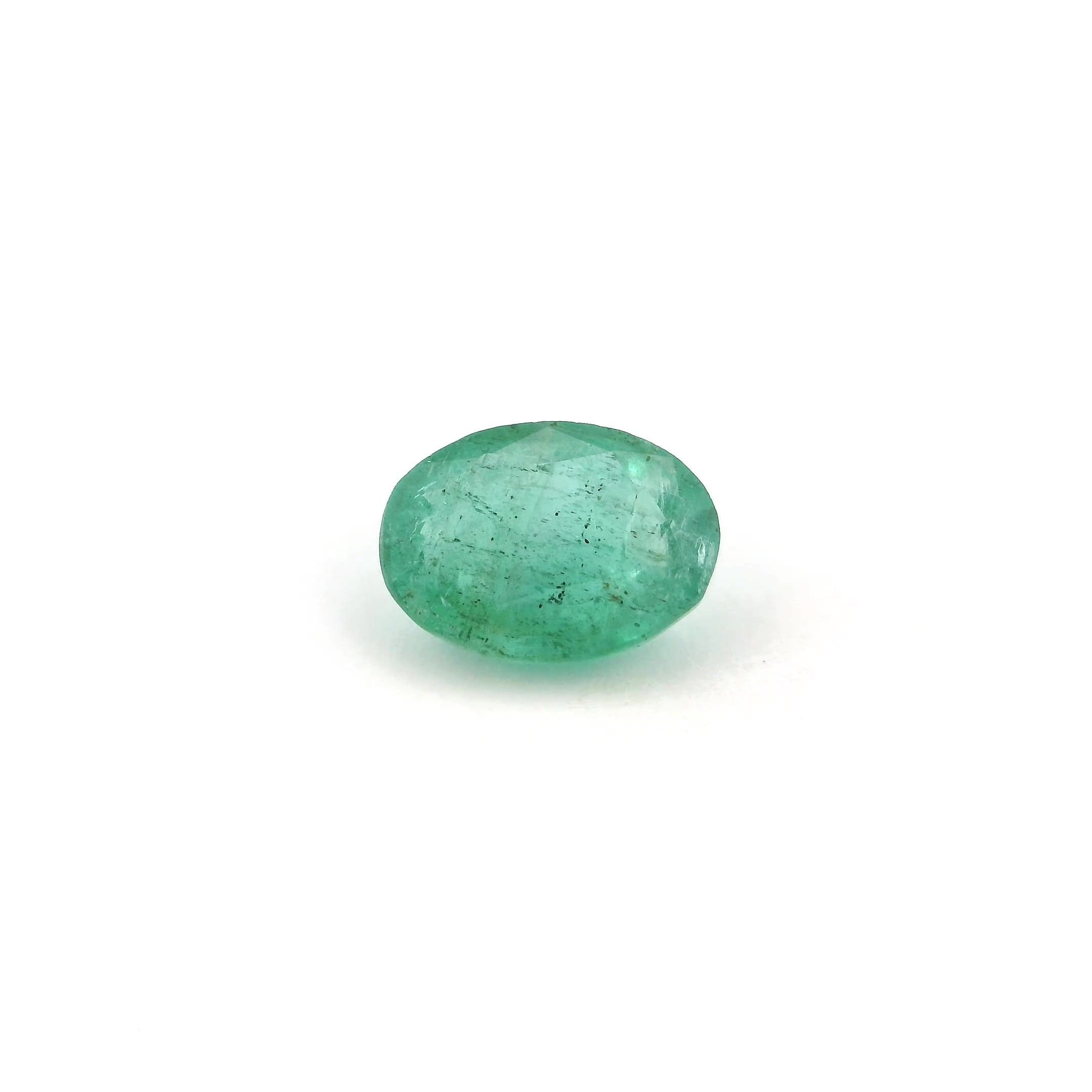1.04 Carat Green Oval Emerald