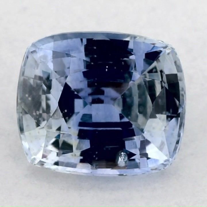 2.81 Carat Blue Cushion Sapphire