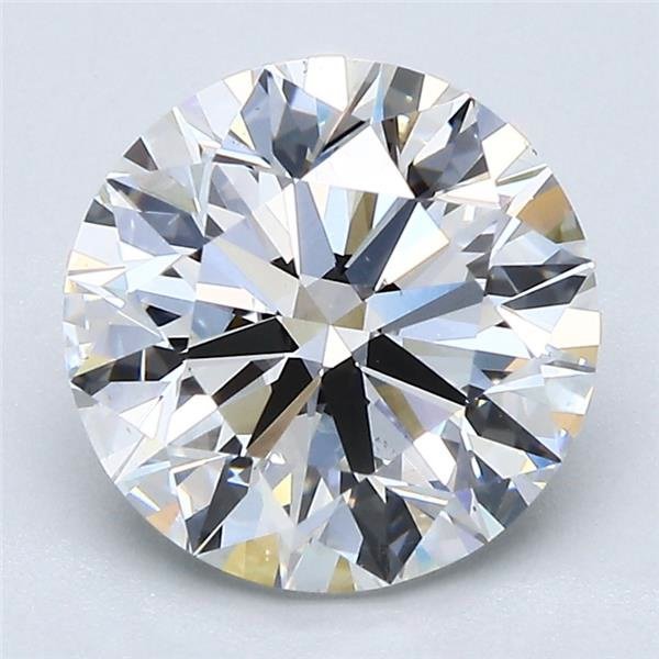 3.00ct F VS2 Rare Carat Ideal Cut Round Diamond