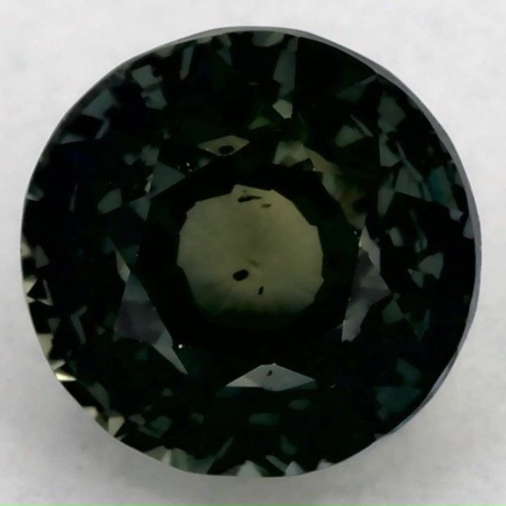 2.01 Carat Green Round Sapphire