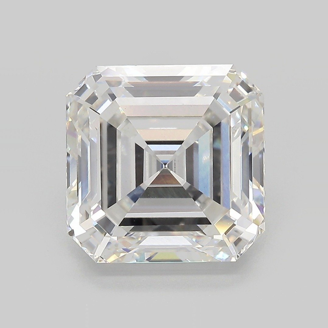 7.06ct F VVS2 Rare Carat Ideal Cut Asscher Lab Grown Diamond