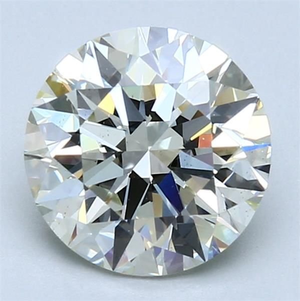 2.53ct K SI2 Rare Carat Ideal Cut Round Diamond