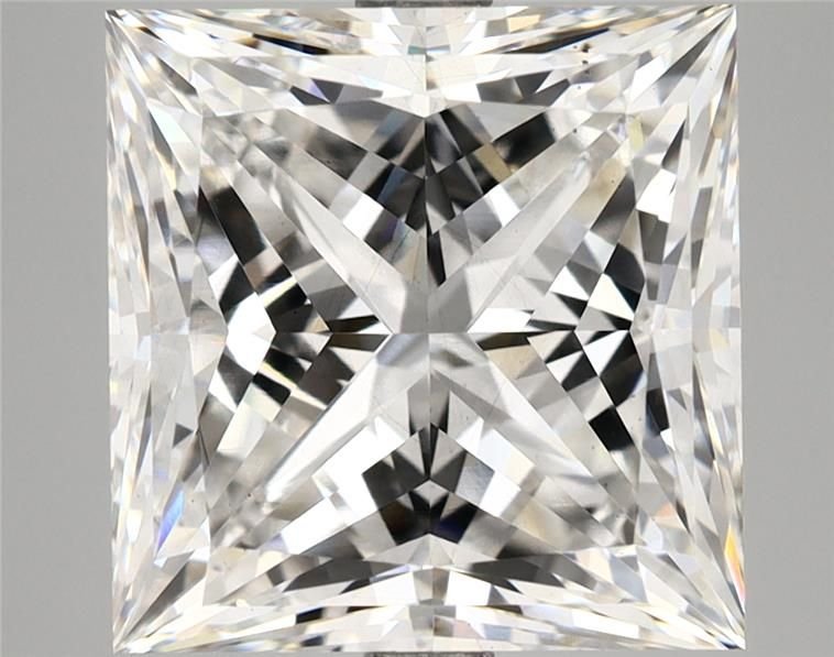 8.07ct F VS2 Rare Carat Ideal Cut Princess Lab Grown Diamond