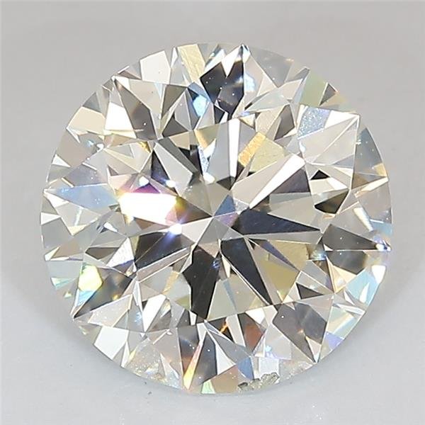 3.01ct J SI1 Ideal Cut Round Lab Grown Diamond