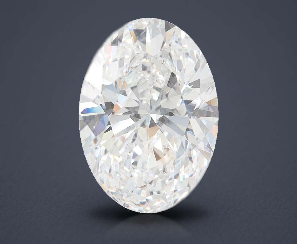 6.12 Carat Oval Lab Diamond