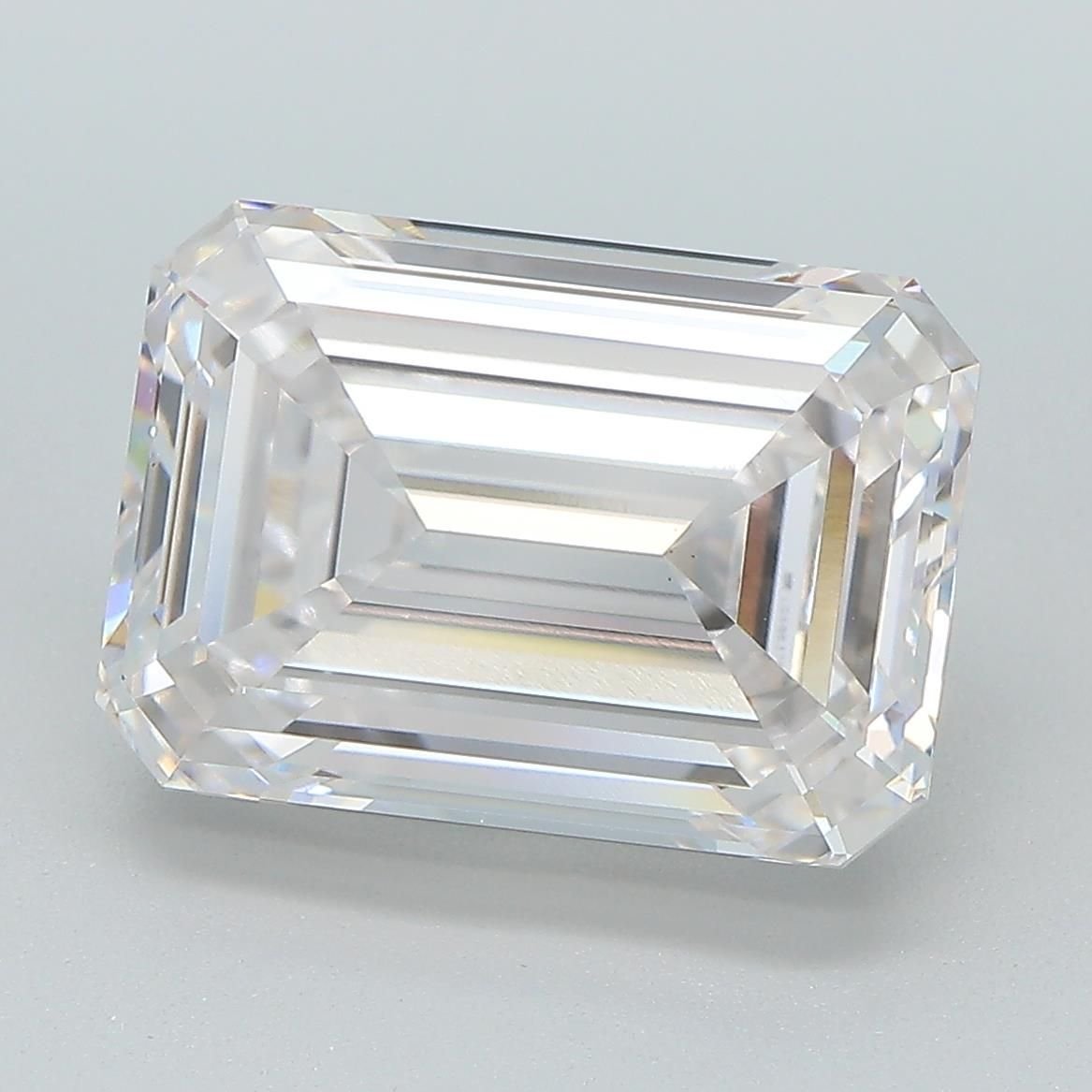 5.07ct G VVS2 Rare Carat Ideal Cut Emerald Lab Grown Diamond