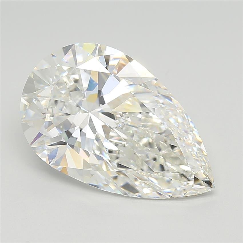 7.03ct F VVS2 Rare Carat Ideal Cut Pear Lab Grown Diamond