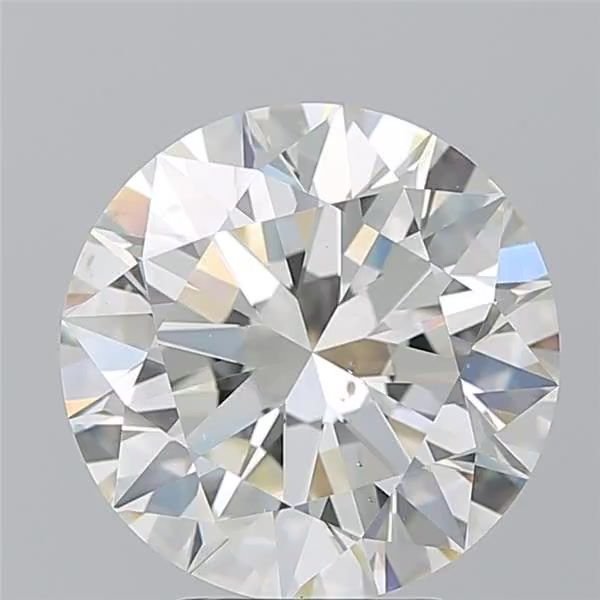 5.01ct K SI1 Rare Carat Ideal Cut Round Diamond