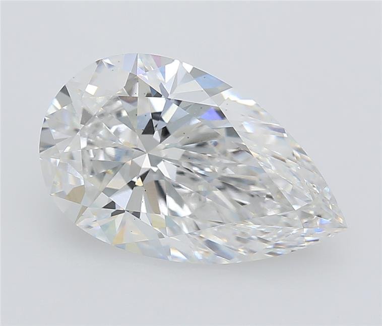 4.09ct E VS2 Rare Carat Ideal Cut Pear Lab Grown Diamond