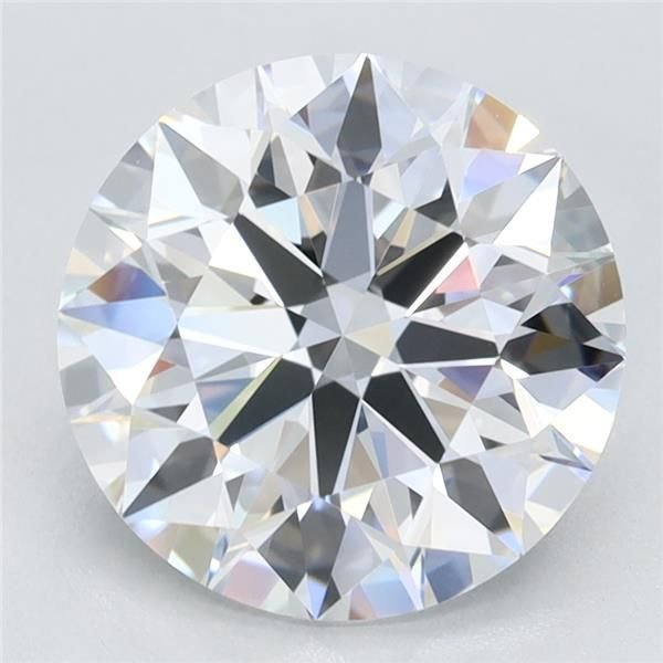 2.78ct D VVS1 Rare Carat Ideal Cut Round Lab Grown Diamond