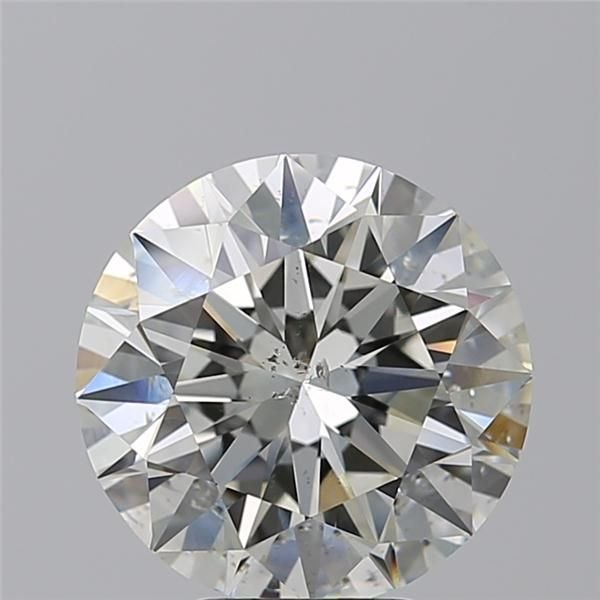5.01ct J SI2 Rare Carat Ideal Cut Round Diamond