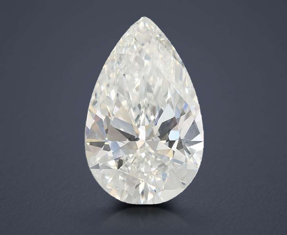 7.58 Carat Pear Lab Diamond