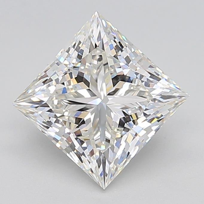 3.07ct G VVS2 Rare Carat Ideal Cut Princess Lab Grown Diamond