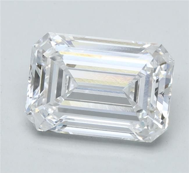 1.54ct F VVS2 Rare Carat Ideal Cut Emerald Lab Grown Diamond