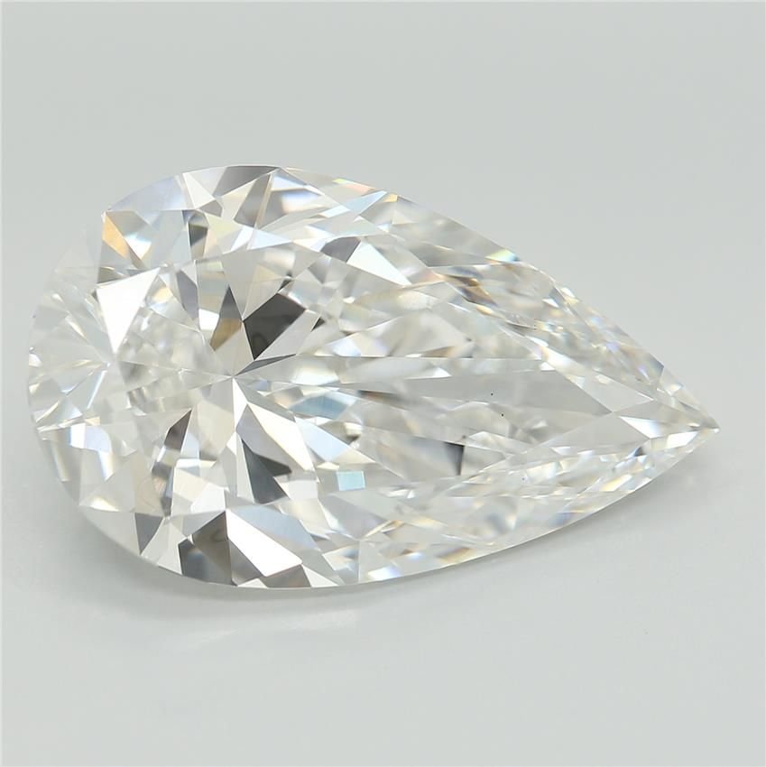 6.20ct E VS1 Rare Carat Ideal Cut Pear Lab Grown Diamond