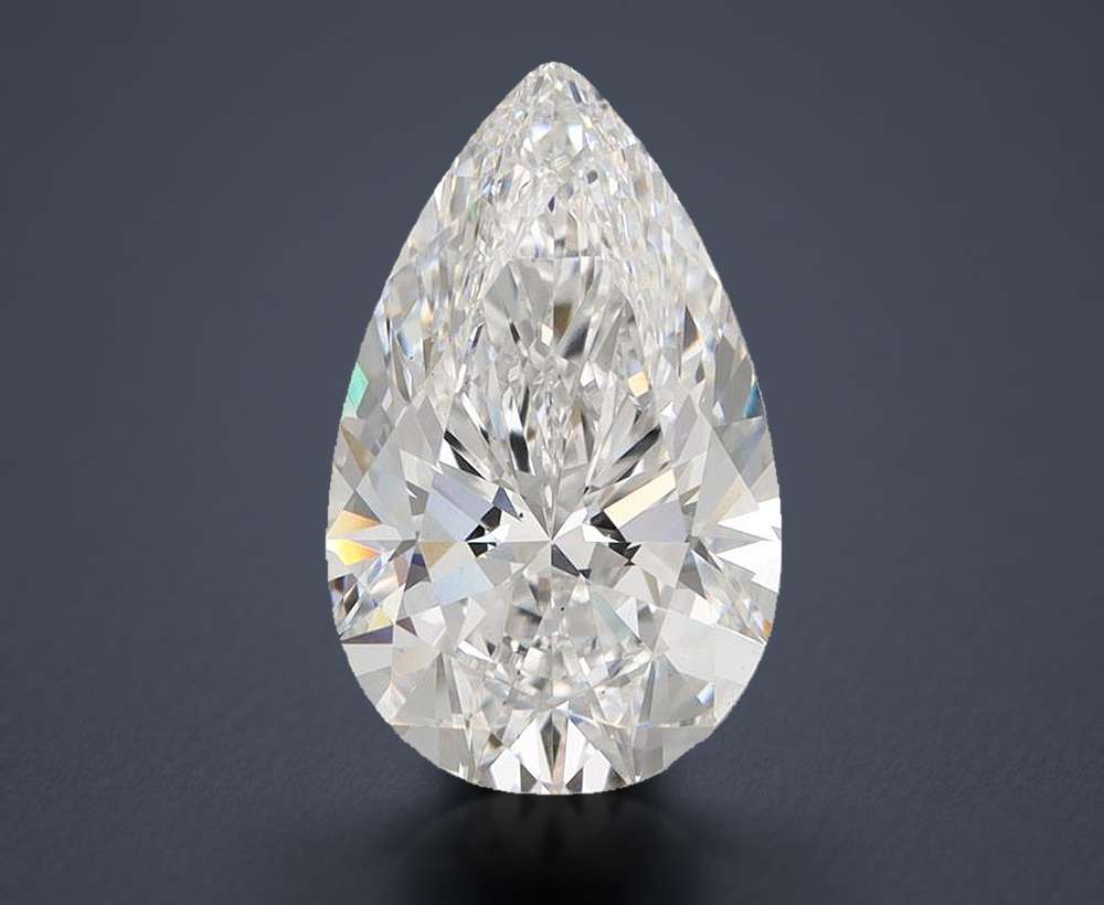 4.00 Carat Pear Lab Diamond