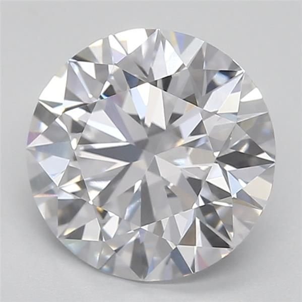 2.14ct D VVS2 Rare Carat Ideal Cut Round Lab Grown Diamond