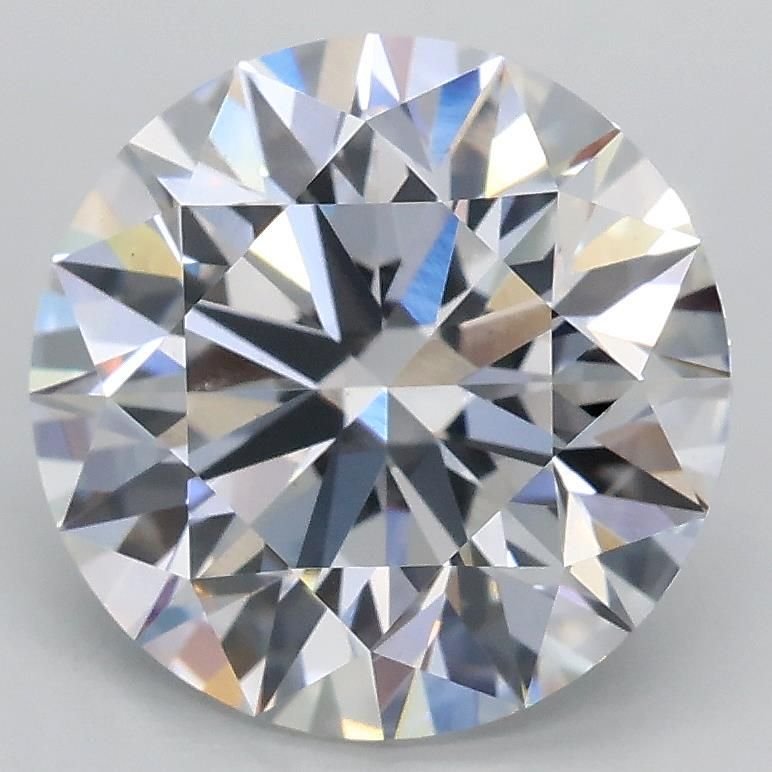 3.03ct D VS2 Rare Carat Ideal Cut Round Lab Grown Diamond