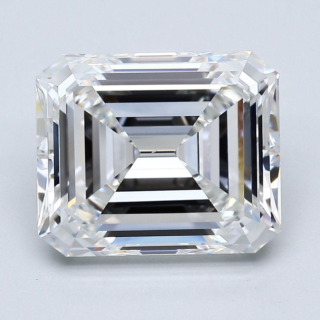 7.14ct F VS2 Rare Carat Ideal Cut Emerald Diamond