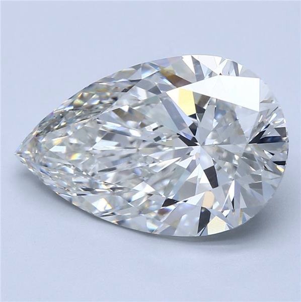 7.60ct G VS1 Rare Carat Ideal Cut Pear Lab Grown Diamond