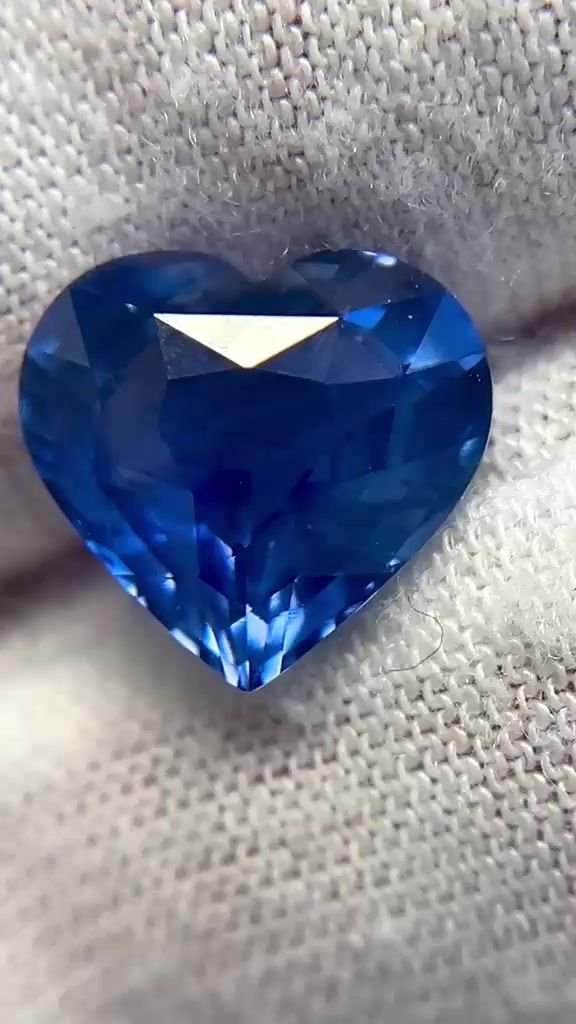 5.21 Carat Blue Heart Sapphire