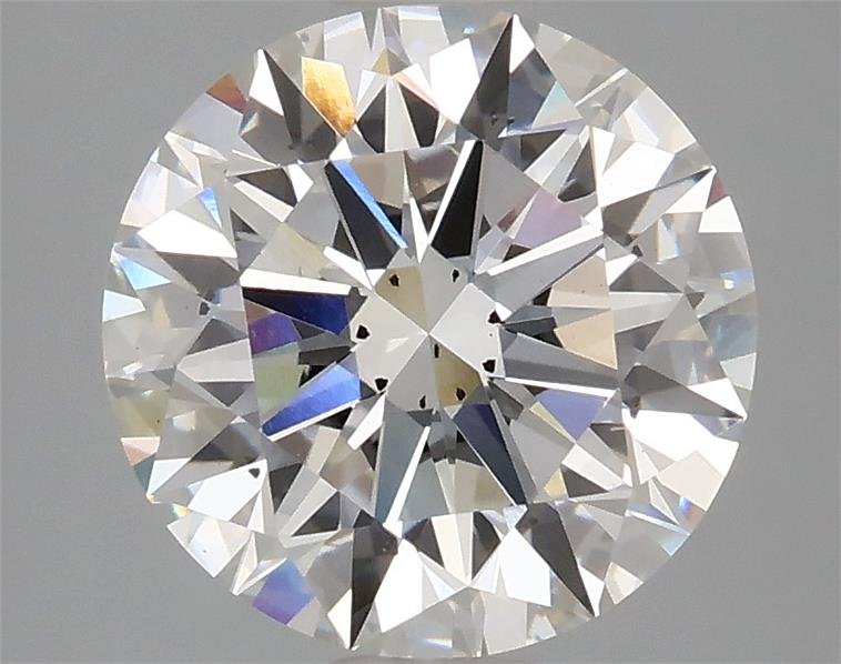 3.06ct F SI1 Rare Carat Ideal Cut Round Lab Grown Diamond