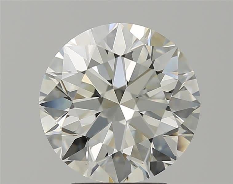 3.01ct K VS1 Rare Carat Ideal Cut Round Diamond