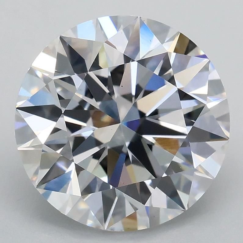3.01ct D VS1 Rare Carat Ideal Cut Round Lab Grown Diamond