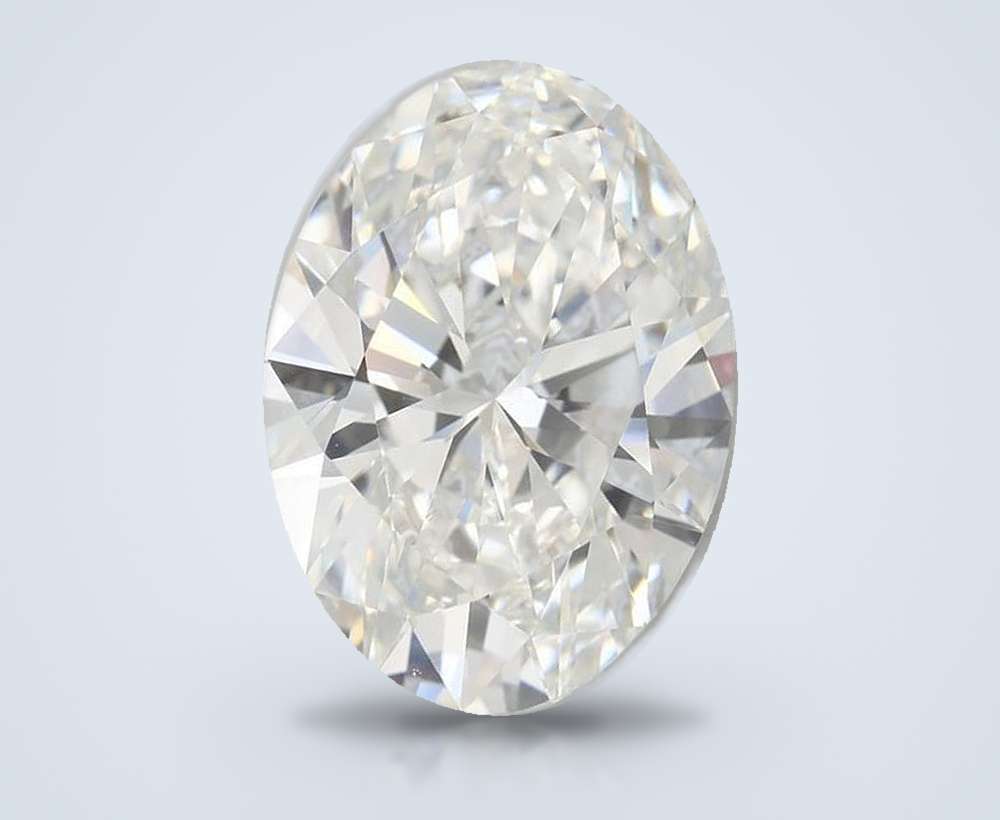 7.58 Carat Oval Lab Diamond