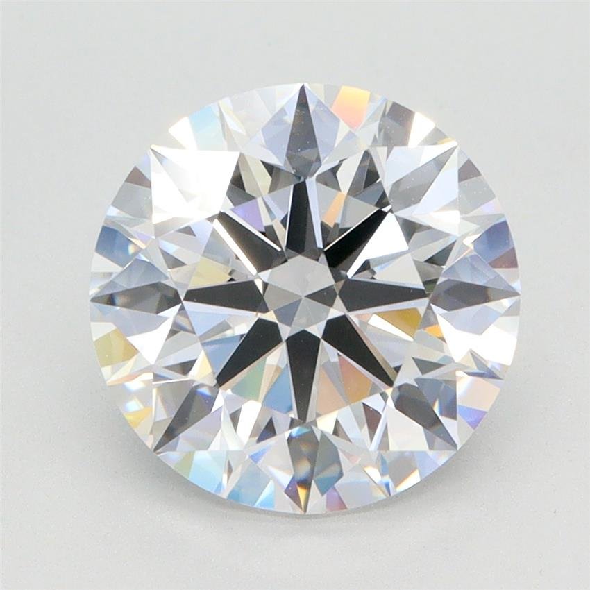 3.36ct D VVS2 Rare Carat Ideal Cut Round Lab Grown Diamond