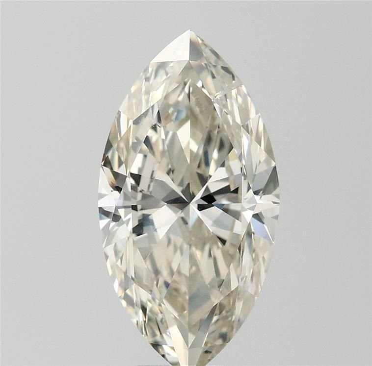 4.02ct K SI2 Rare Carat Ideal Cut Marquise Diamond
