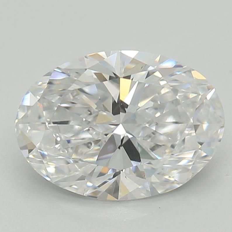 0.91ct D VS2 Rare Carat Ideal Cut Oval Lab Grown Diamond