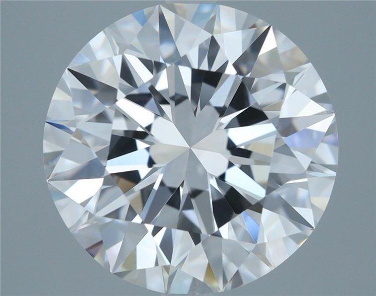 4.18ct D IF Rare Carat Ideal Cut Round Diamond