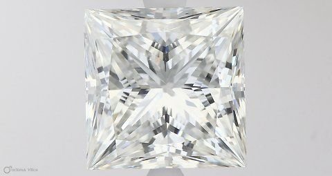 5.04ct H VS2 Rare Carat Ideal Cut Princess Lab Grown Diamond