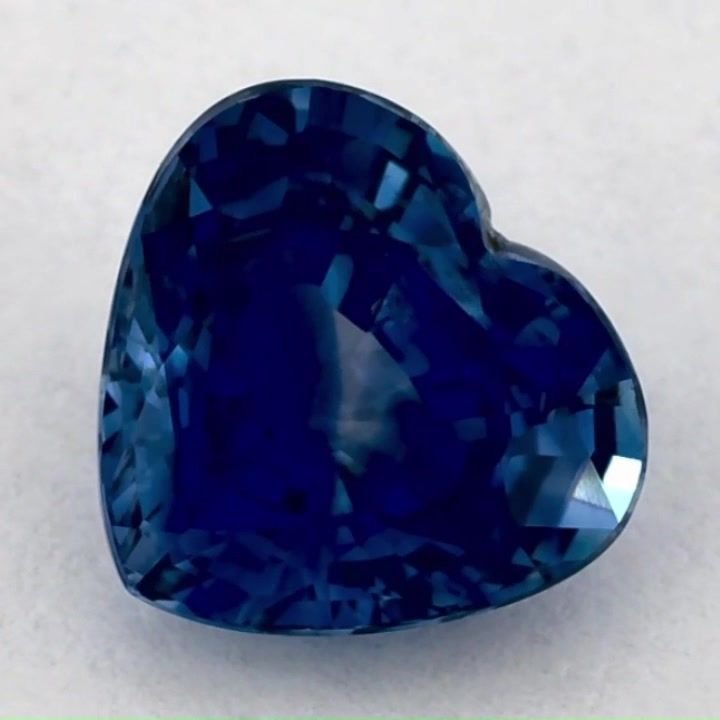 1.26 Carat Blue Heart Sapphire