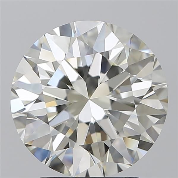 3.01ct J VVS2 Rare Carat Ideal Cut Round Diamond