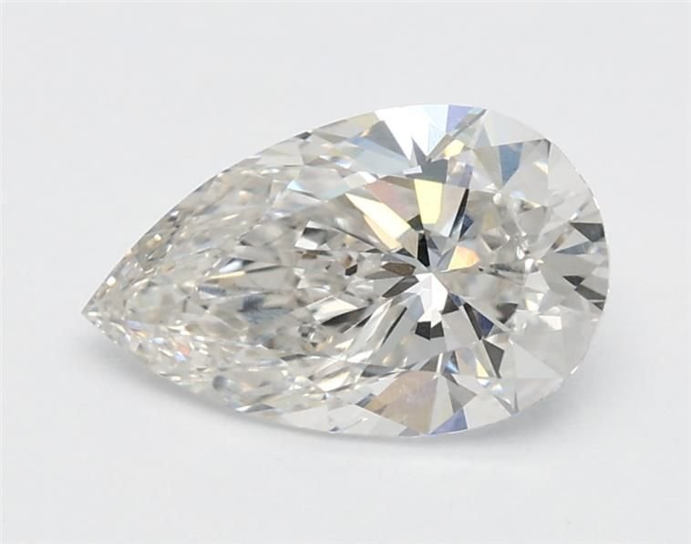 1.07ct F VS2 Rare Carat Ideal Cut Pear Lab Grown Diamond