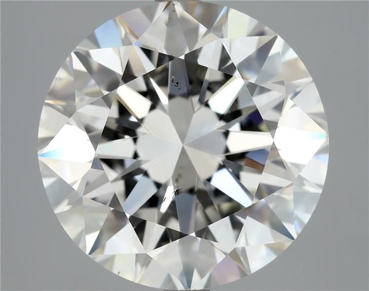 5.01ct H SI1 Rare Carat Ideal Cut Round Diamond