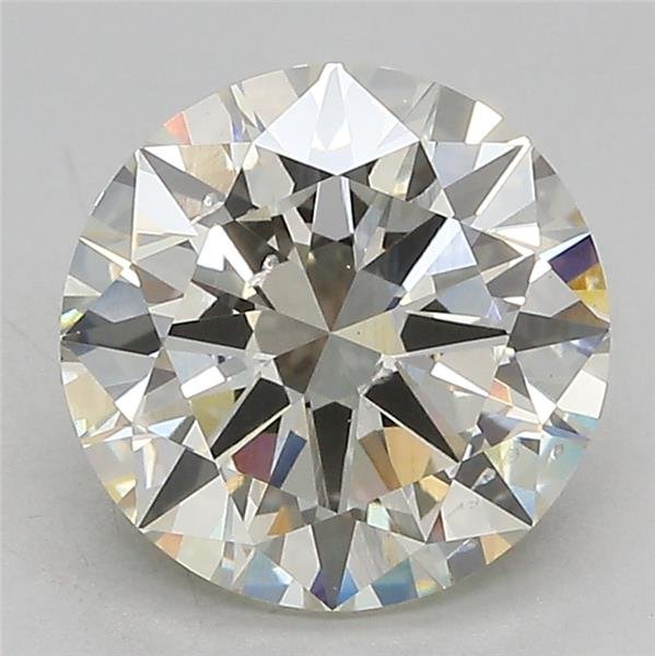 3.02ct J SI1 Very Good Cut Round Lab Grown Diamond