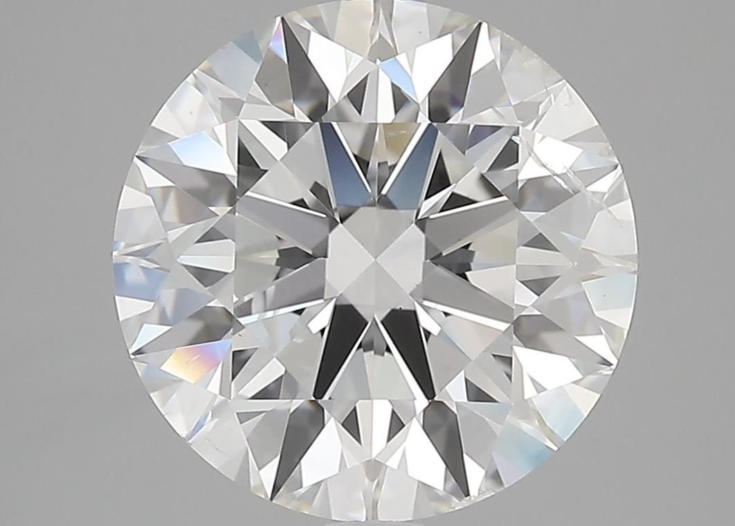 5.05ct H SI2 Rare Carat Ideal Cut Round Diamond